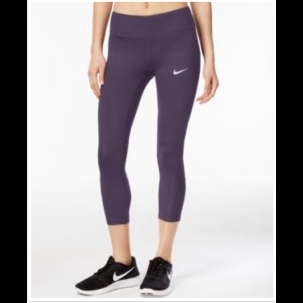 Nike Women’s 21” Power Epic Run Crop Tights Purple XS